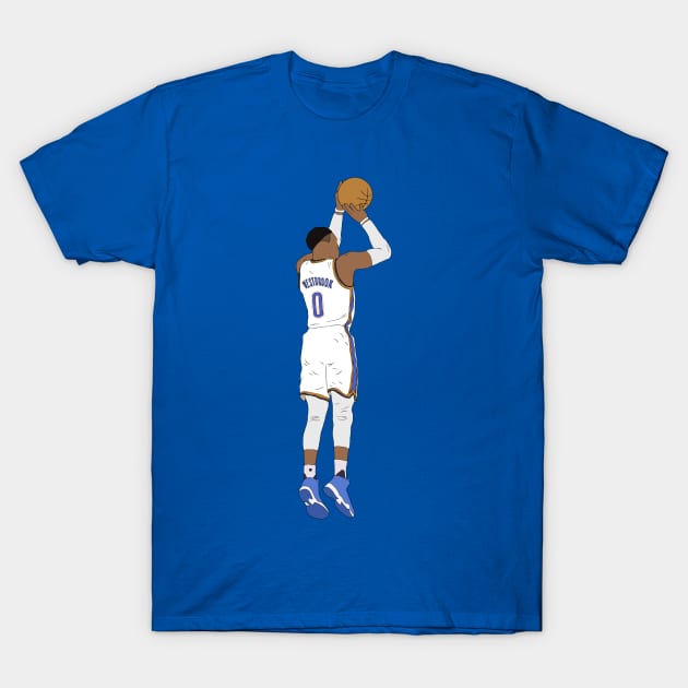 Russell Westbrook Jumpshot T-Shirt by rattraptees